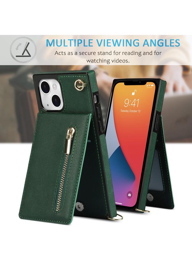 Zaboon Case For iPhone 13 mini Cross-body Zipper Square Phone Case with Holder - Image 5