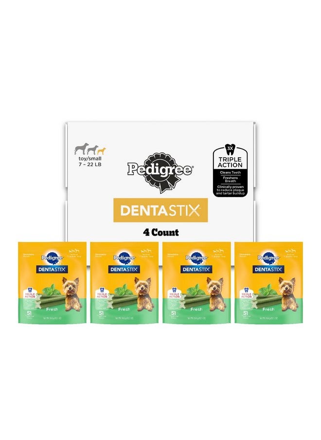 Pedigree Pedigree DENTASTIX Dental Dog Treats for Toy/Small Dogs Fresh Flavor Dental Bones, 49.24 oz. Multipack (204 Treats)  - Image 1