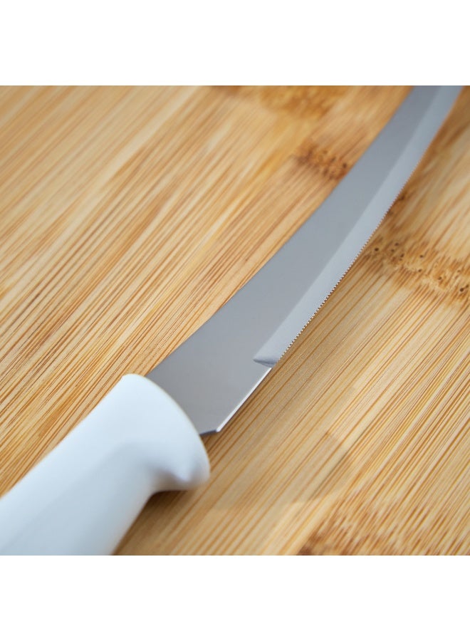 Home Box Tramontina Plenus 5 Inches Tomato Knife with Stainless Steel Blade and White Polypropylene Handle - Image 3