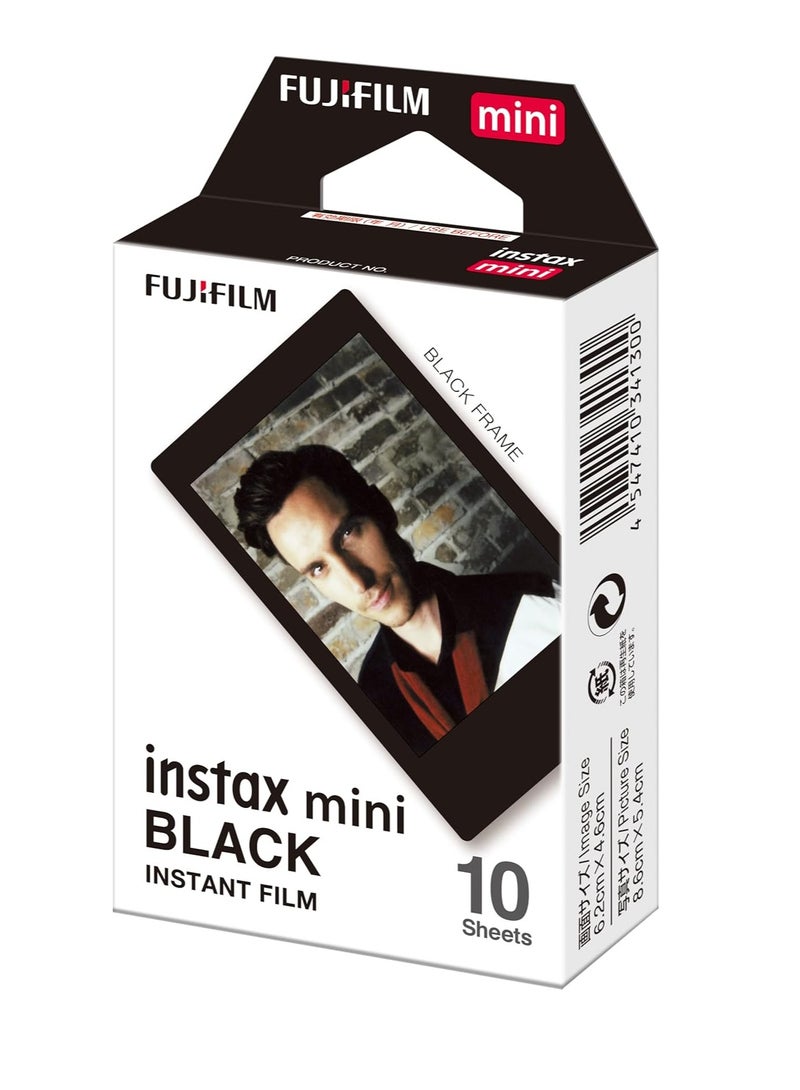 إنستاكس FUJIFILM Instax mini Black Film {10 Exposures} - Image 1