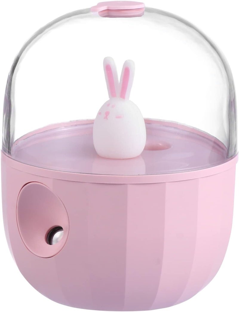 klarako 1pc Bedside for Center Cool LED Creative Air Aroma Lighted Animal Light Diffuser Sprayer Silicone Portable Night Home Office Mist Decoration Humidifiers with Humidifier Rabbit - Image 1