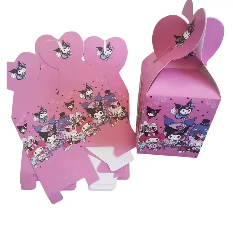 12 Pcs Hello Pink Cat Candy Box Popcorn Box Birthday Party Favor Pink Kity Snack Treat Boxes Candy Cookie Container Decorations Gifts for Kids Adults Birthday Party Favor Supplies (candy box e)