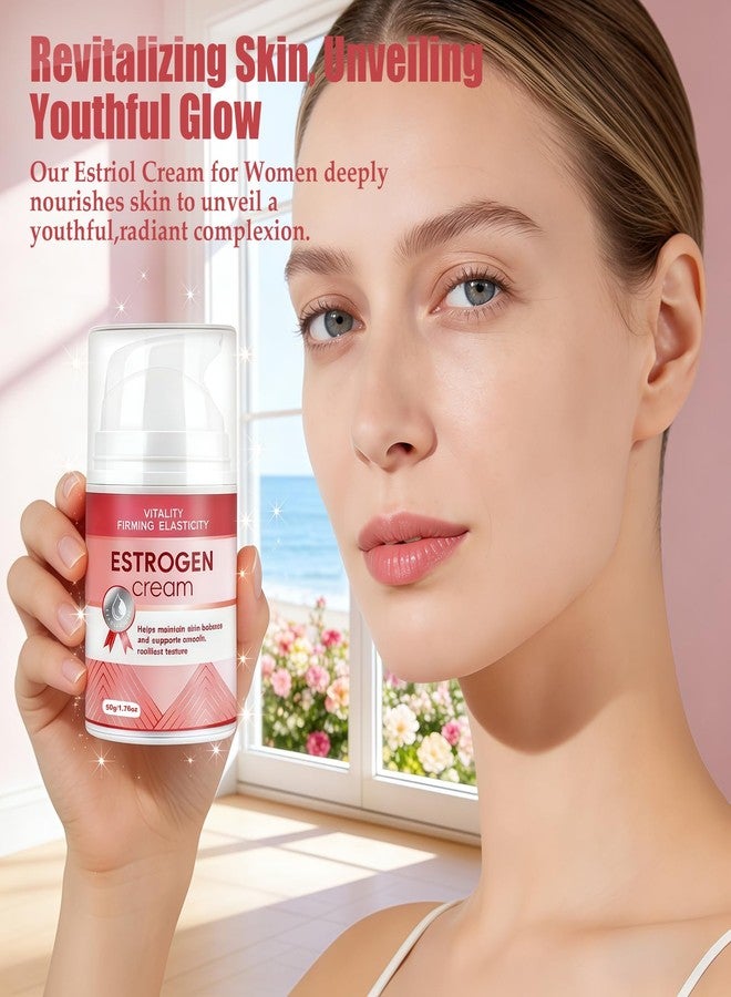 Zosudull Estrogen Cream,Estriol Face Cream – Hydrating Moisturizer with Botanical Peptides, Non-Greasy Formula for Radiant Skin – 1.76 oz‌ - Image 3