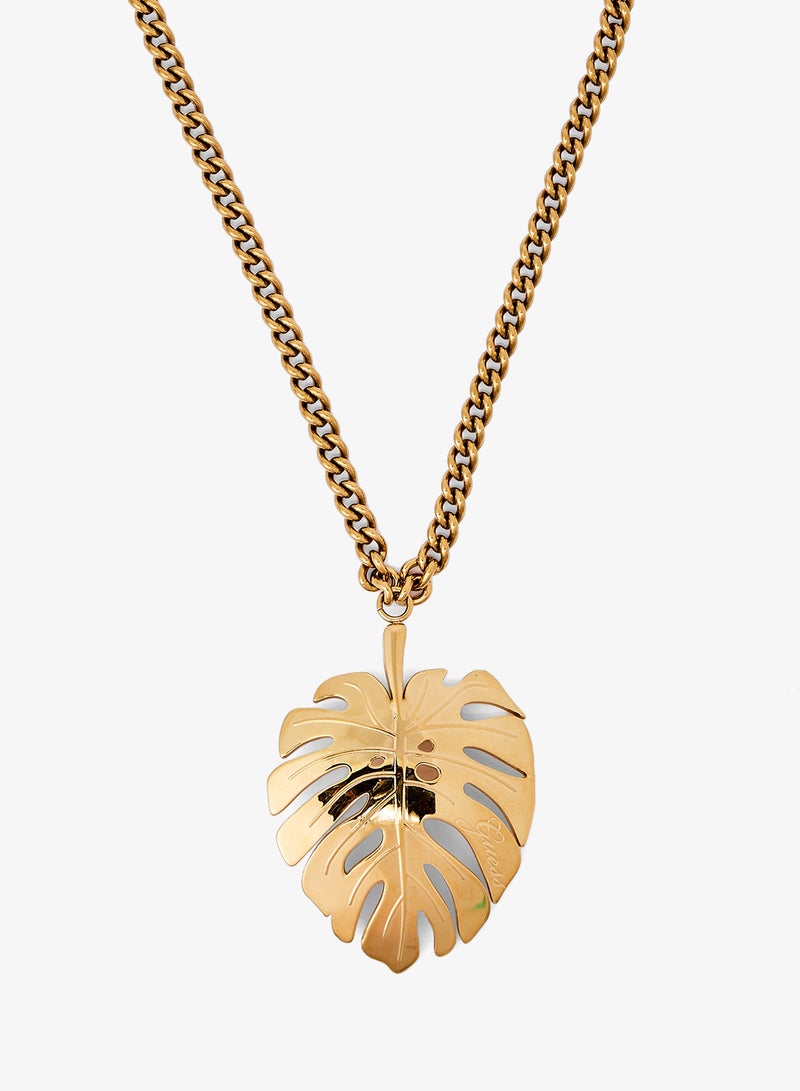 GUESS Leaf Charm Chain Necklace - Image 2