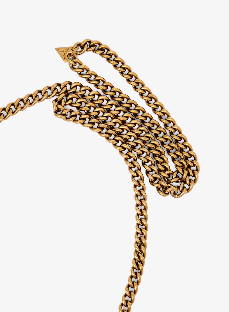 GUESS Leaf Charm Chain Necklace - Image 3