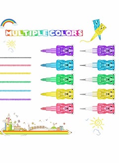 Y&D Crayons 10 Pieces Stackable Plastic Bear Pencils Art Party Favors Stacking Kids Buildable Colorful Crayon for Birthday School  - Image 2