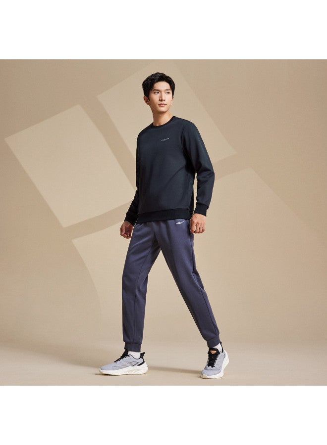 ERKE Soft Fleece】men's Sports Hoodie, Autumn And Winter Lightweight Round Neck Pullover, Thickened Men's Pullover Hooded Top - Image 4