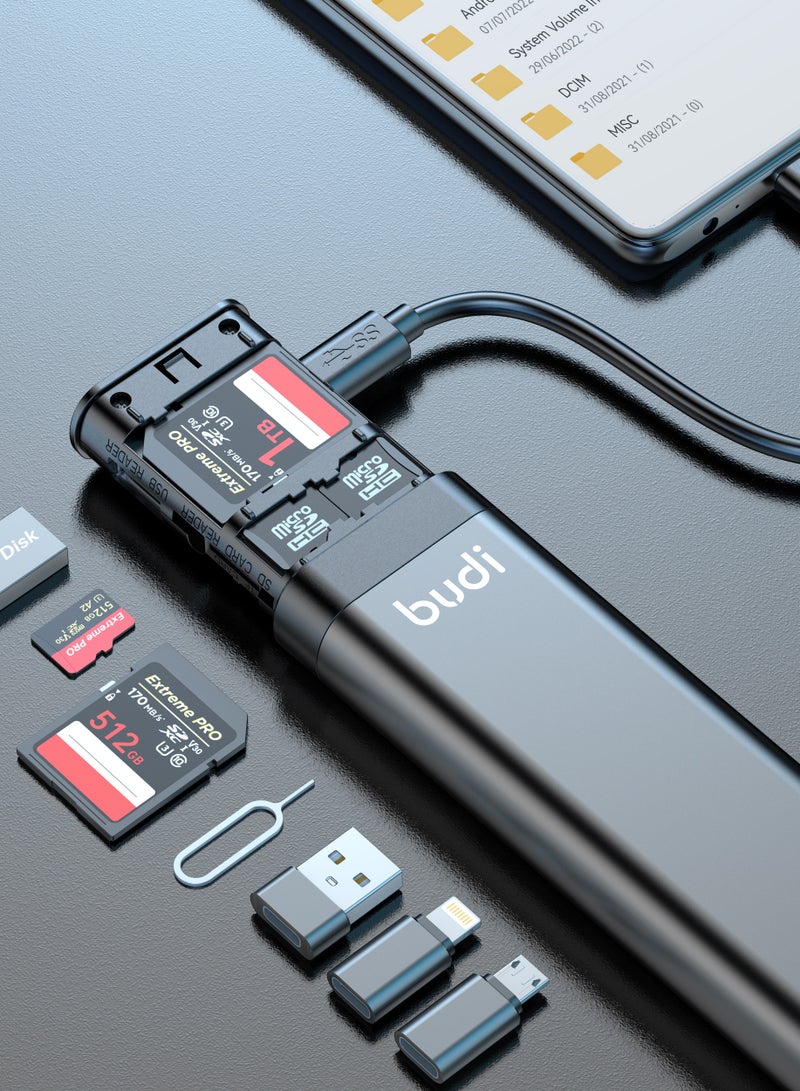 budi USB-C 3.0 CARD READER Multifunction Storage Stick - Image 2