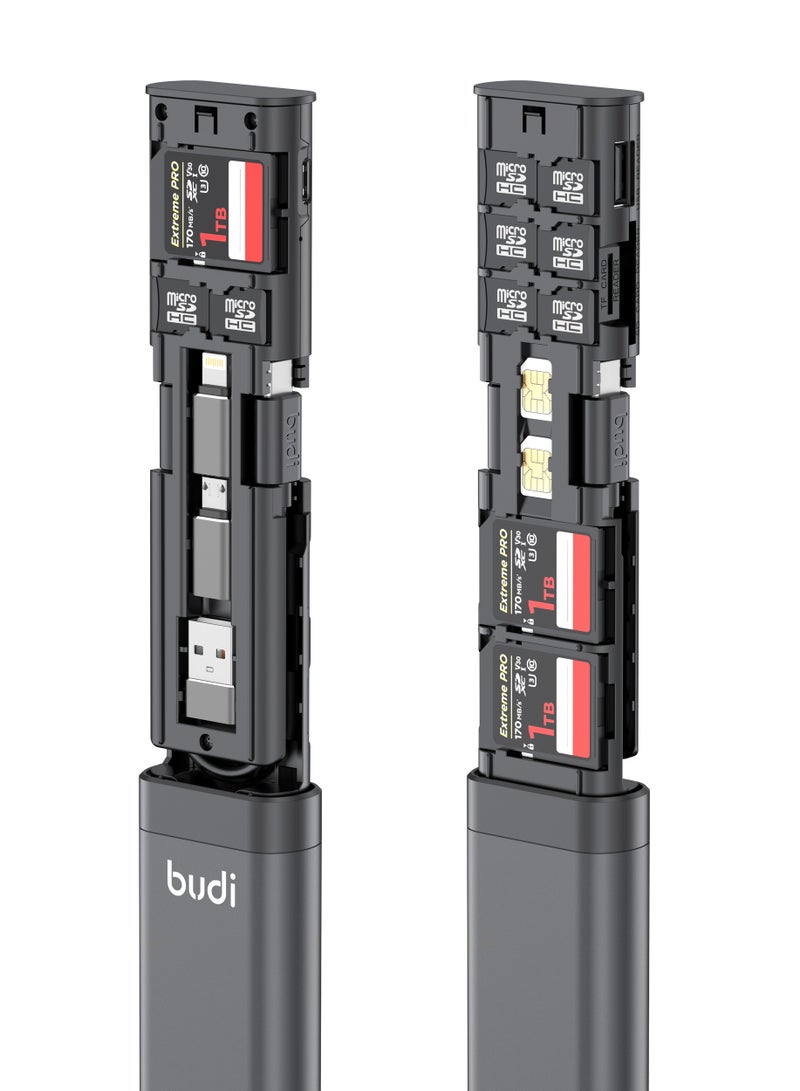 budi USB-C 3.0 CARD READER Multifunction Storage Stick - Image 3
