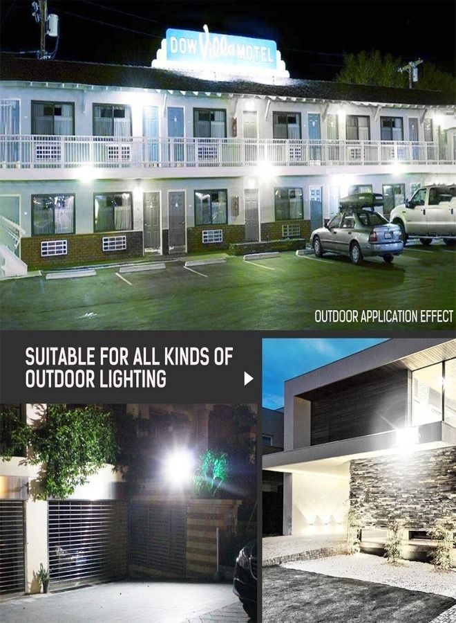 fashionhome 50W LED Flood Light Outdoor Work Light Security Light for Yard Garden Basketball Court Garage Warm White Light  - Image 4