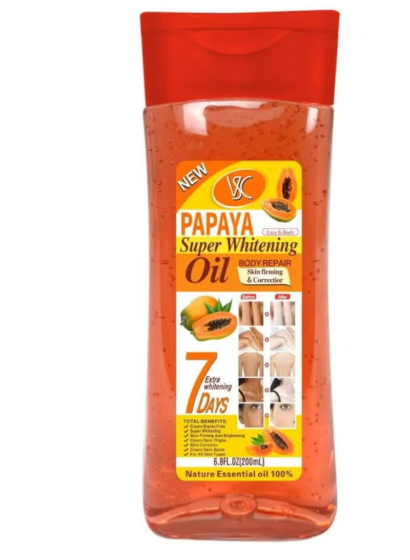 VSC Papaya Super Whitening Oil Body Repair 200 ML