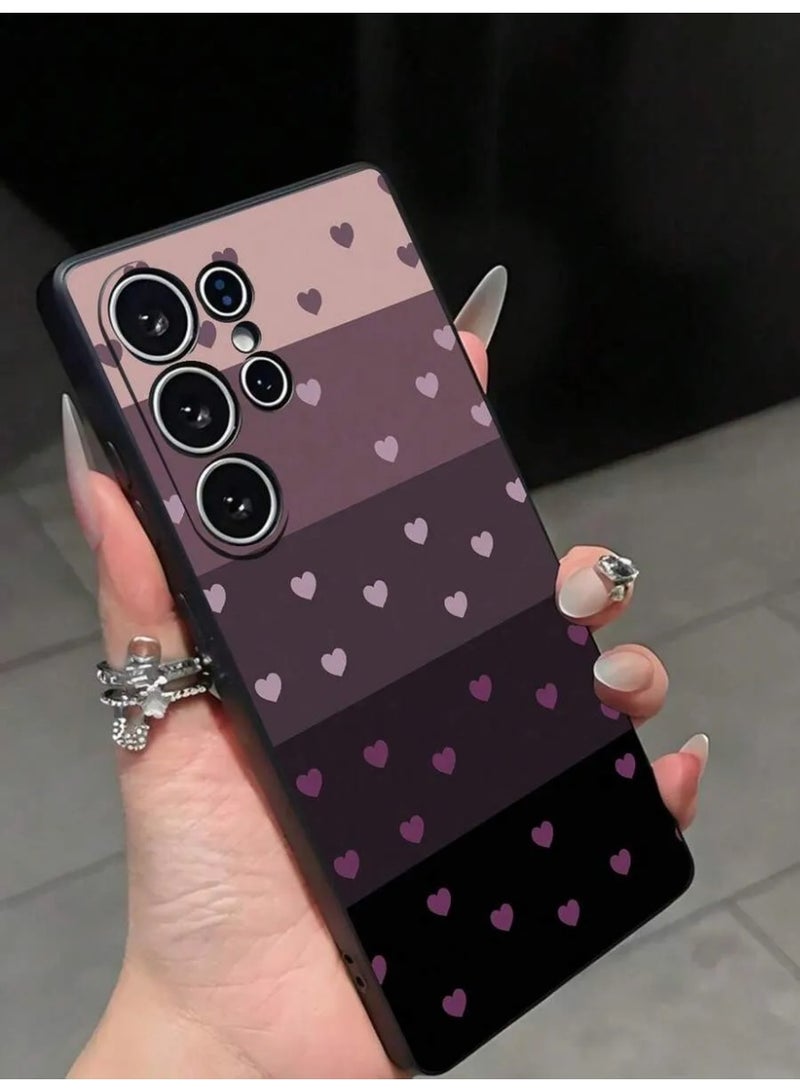 شي إن 1 قطعة واقي شاشة هاتف محمول بطبعة قلب أومبير ذات الوان متدرجة  مضاد للسقوط ومانع للانزلاق متوافق مع سامسونج جلاكسي اس ٢٣ الترا - Image 1