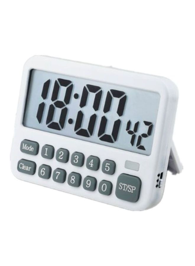 NIBEMINENT Pack Of 10 Clock Timer White 8.8x6.8x1.8cm - Image 1