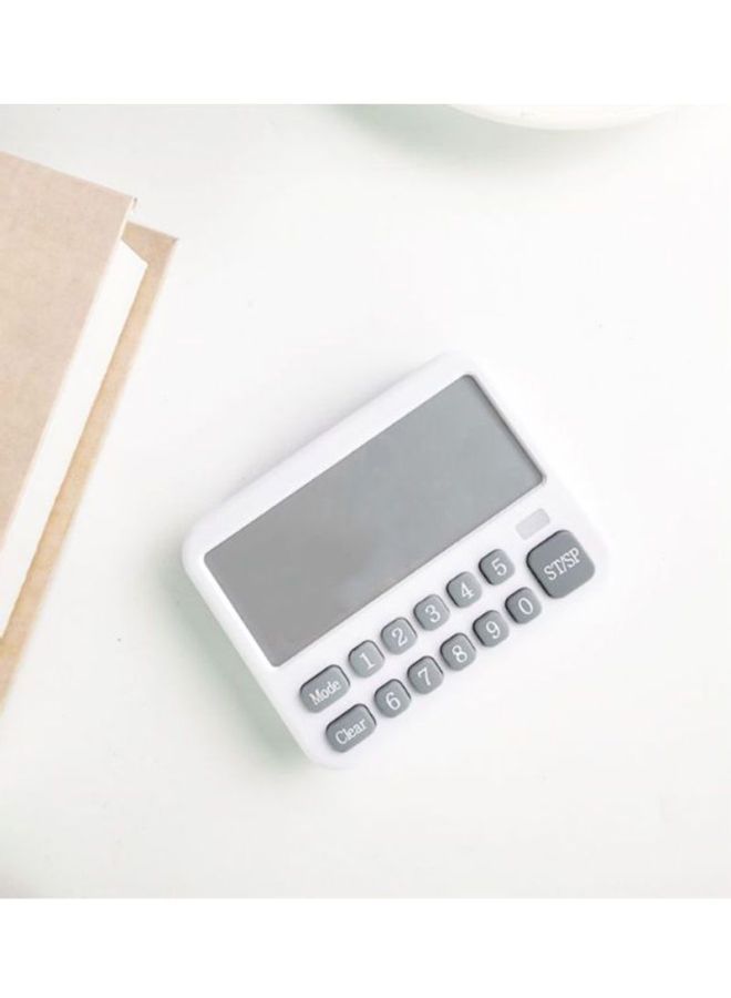 NIBEMINENT Pack Of 10 Clock Timer White 8.8x6.8x1.8cm - Image 3