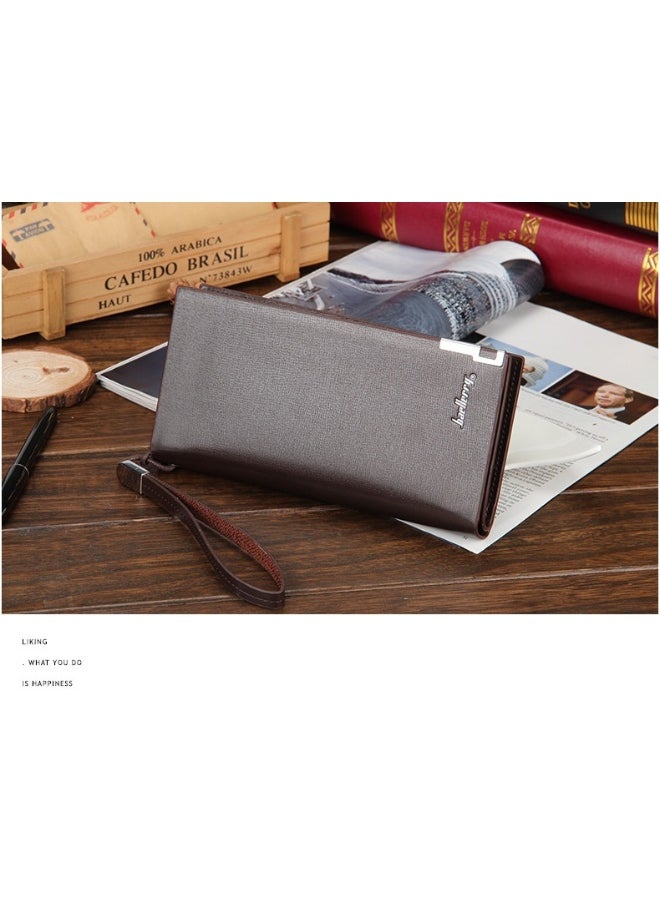baellerry Men's Wallet Long Zipper Multi-functional Wear-resistant Wallet Business Advanced Sense Handbag  - Image 4
