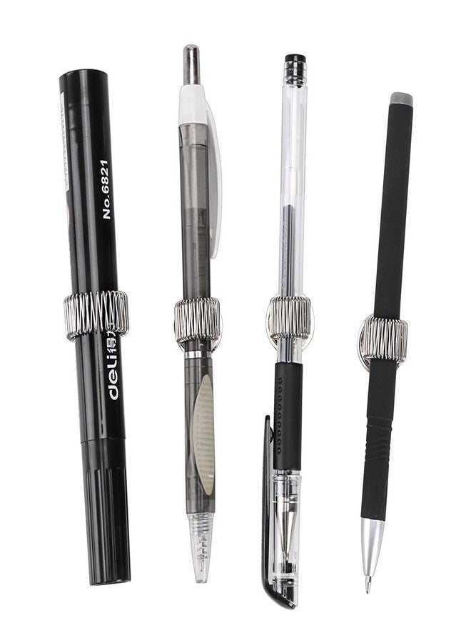 BTSKY® Stainless Steel Magnetic Pen Holder Clips- Magnetic Pen Clip Holder Fit Any Size Pens magnetic push pins for Refrigerator Whiteboard Erase Board and Bulletion Board Map, 8 Pack - Image 5