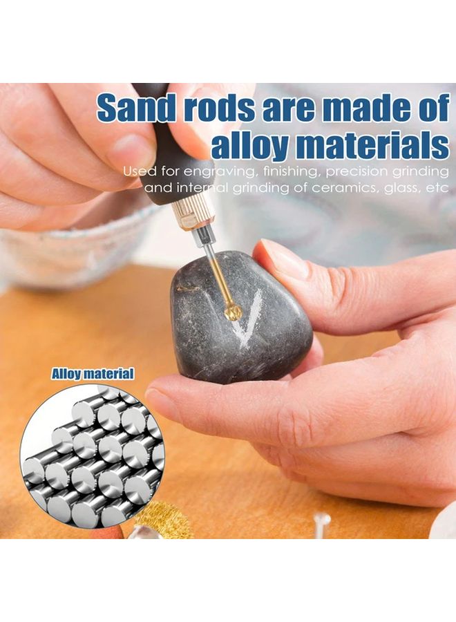 10pcs 1 4 Inch Carbide Burr Set Double Cut Die Grinder Bits Golden and Silvery - Image 5