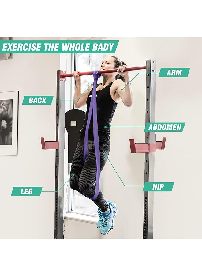 Excefore Resistance Bands Set 4pcs Exercise Bands for Men & Women Pull Up Assistance Bands Suitable for Muscle Training Physical Therapy - Image 4