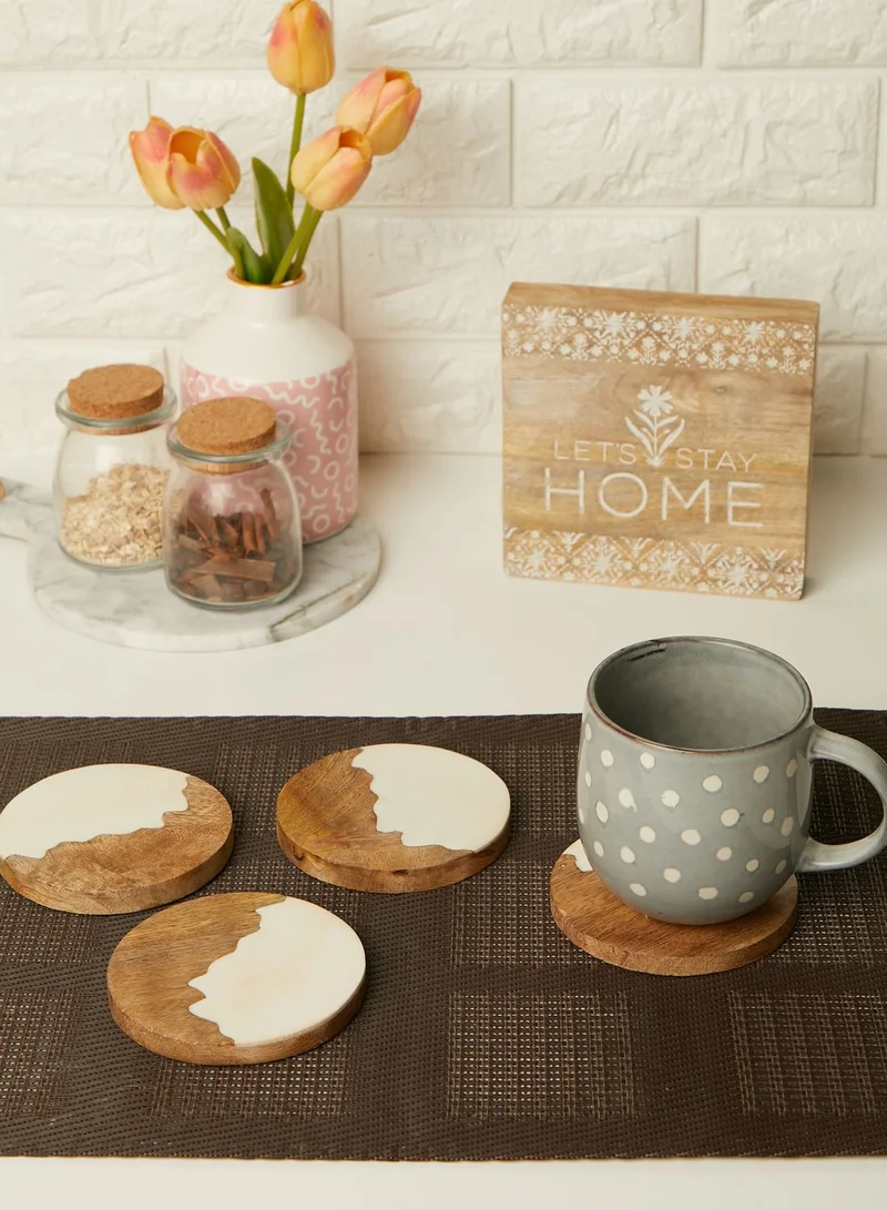 AURORA Set Of 4 Painted Coasters