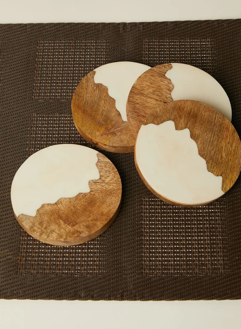 AURORA Set Of 4 Painted Coasters