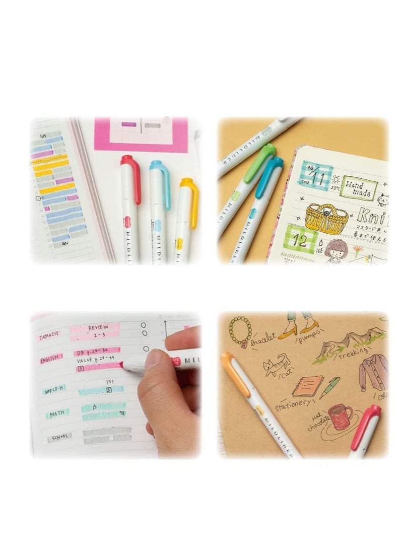 ZEBRA ZEBRA WKT7-35C Highlighter, Mildliner, 35 Color Set, Gift Box Included  - Image 5