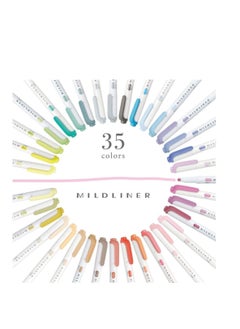ZEBRA ZEBRA WKT7-35C Highlighter, Mildliner, 35 Color Set, Gift Box Included  - Image 4