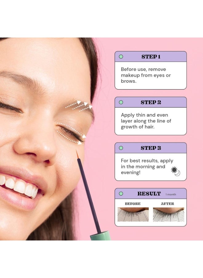 Glossmetics - Glossmetics Healthy Brow and Lash Serum. Advanced Eyelash Serum for Thicker, Longer Eyelashes and Eyebrows. Vegan & Cruelty-Free Lash Enhancing Formula to Boost Longer and Fuller Looking Lashes - Image 1