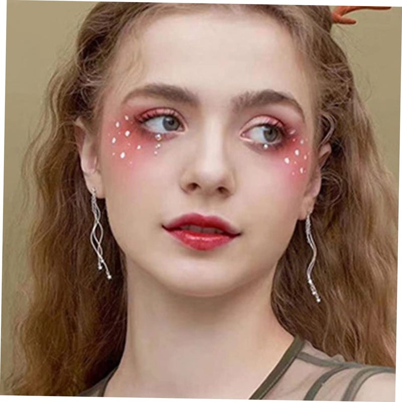 5sets Acrylic Face Jewels Stickers Self Adhesive Rhinestones for Makeup Eyes and Festive Decor - Image 5