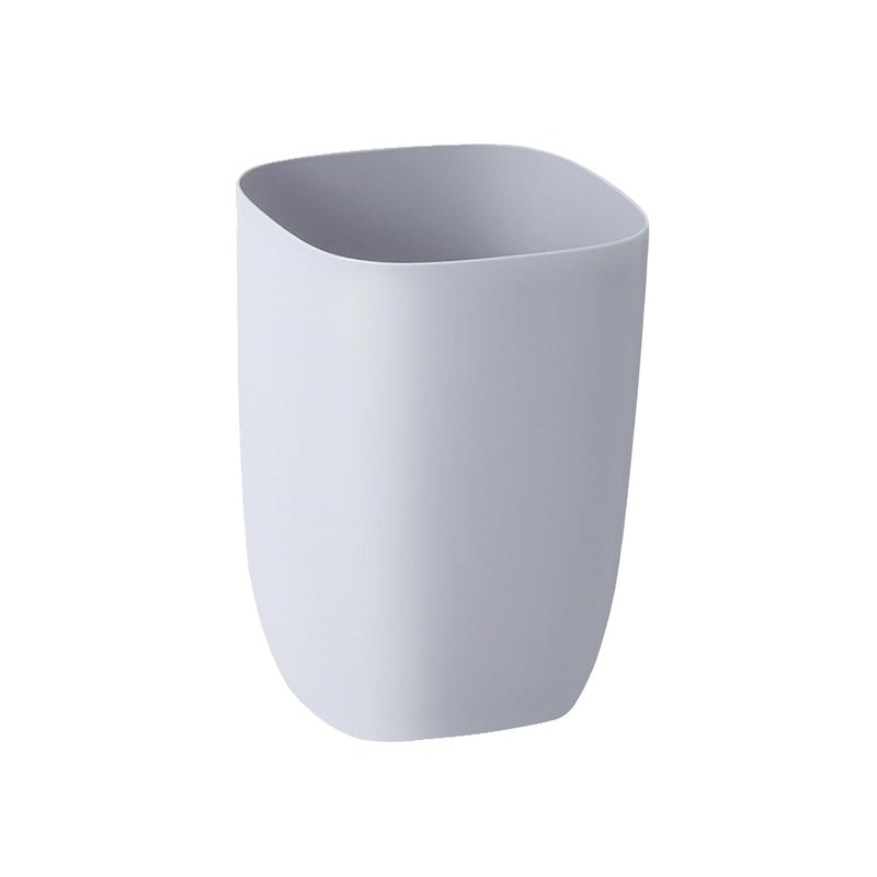 mingol Bathroom Trash Can, Small Garbage Can for Bedroom, Living Room, Kitchen, Slim Cute Plastic Waste Basket for Office, 7L, Grey - Image 1