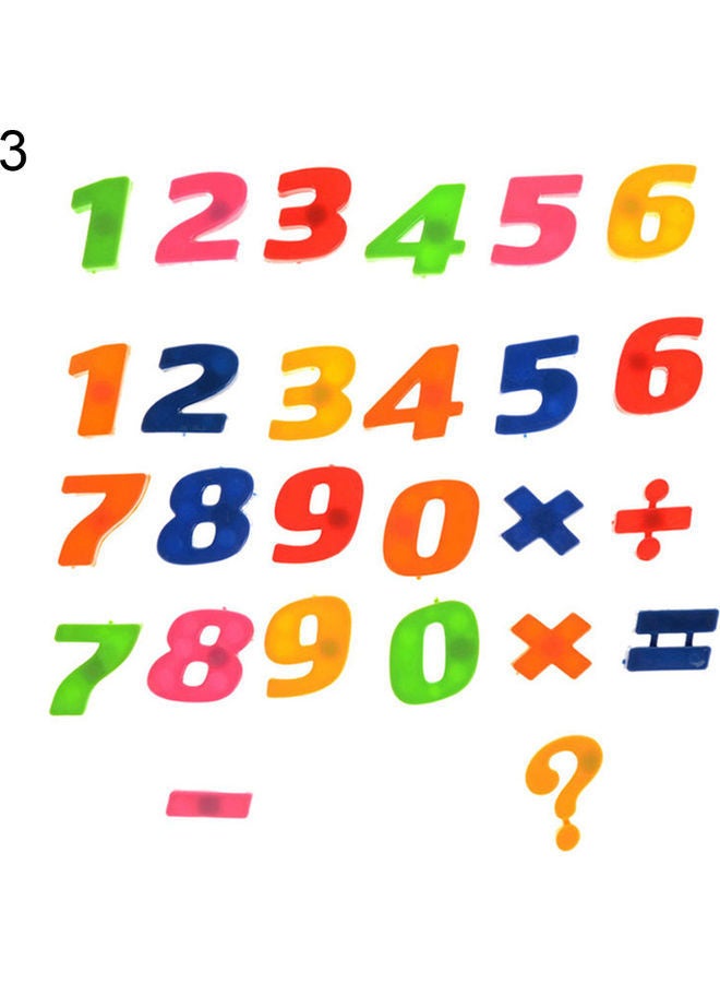 NIBEMINENT Lower/Upper Case Alphabet Letters Number Fridge Magnet Learning Toy - Image 2