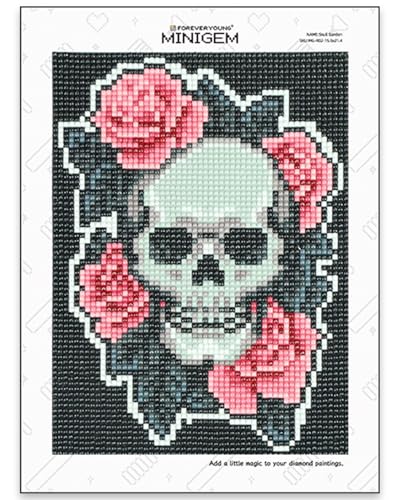 forever young Minigem Horror Diamond Painting Kits for Adults Gothic Canvas Small Diamond Art Kits for Beginners Round Beads Horror Diamond Art Kits for Adults 61 x 84 Inch Skull Garden - Image 1
