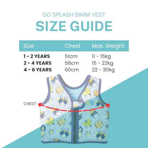 Splash About Go Splash Swim Vest, Garden Bugs, 1-2 Years - Image 5