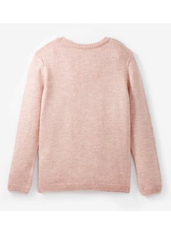 JUNE June Girl Basic Plain Sweater Dark Pink  - Image 4