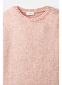 JUNE June Girl Basic Plain Sweater Dark Pink  - Image 3