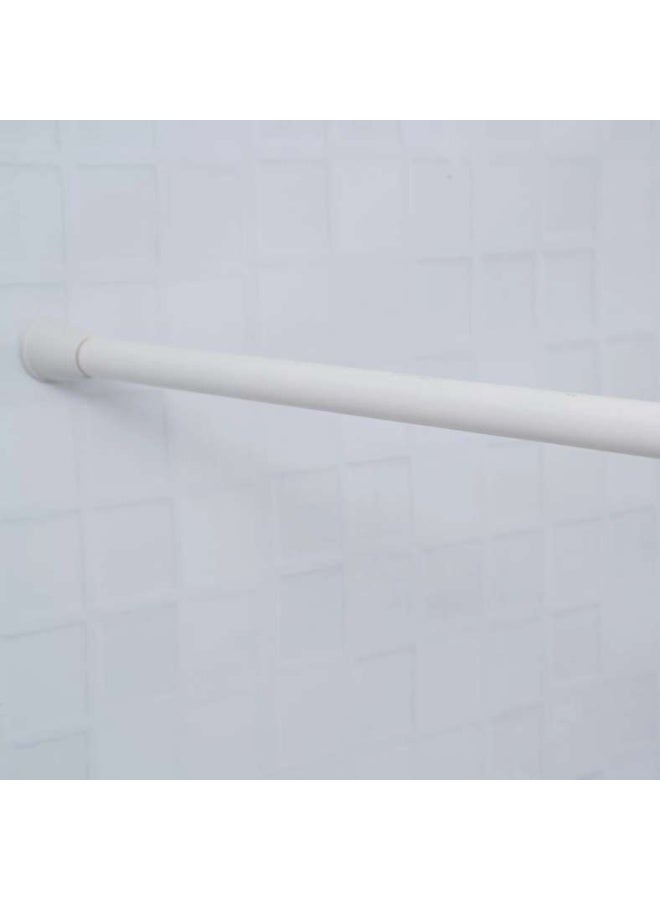 Pan Home Tedd Extendable Shower Curtain Rod 130-240cm-White - Image 3