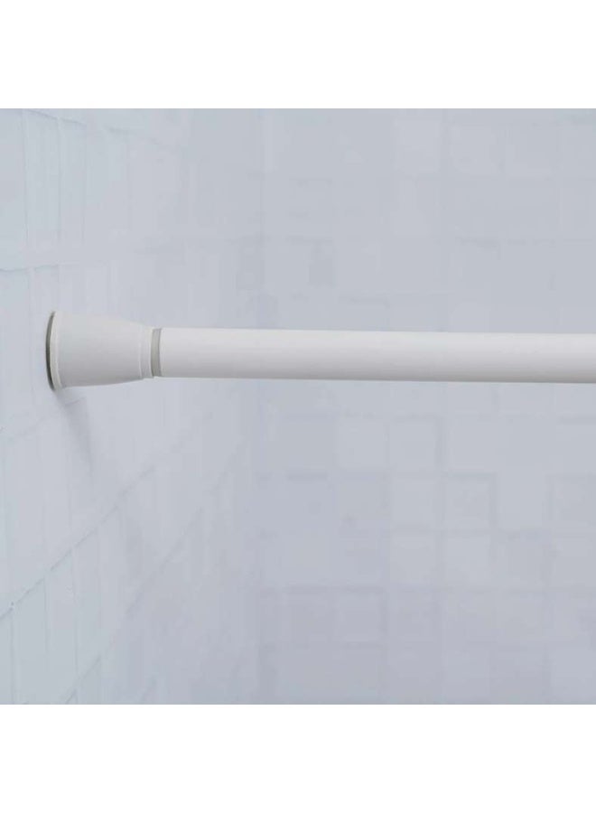 Pan Home Tedd Extendable Shower Curtain Rod 130-240cm-White - Image 2