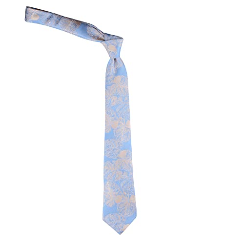 Kovove Kavove The Big Leaf Blue Necktie For Men - Image 4