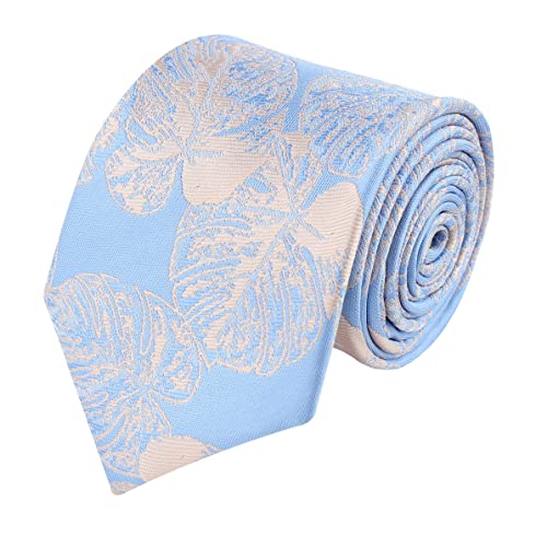 Kovove Kavove The Big Leaf Blue Necktie For Men - Image 1