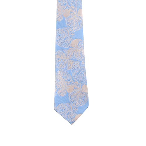 Kovove Kavove The Big Leaf Blue Necktie For Men - Image 5