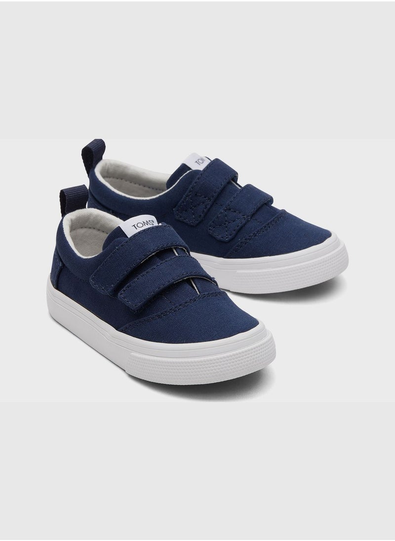 TOMS - Navy Canvas Tiny Boys Alpargata Fenix Double Strap - Image 1