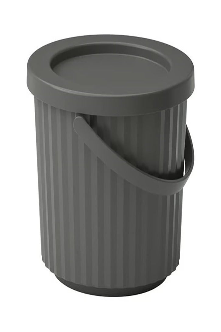Container with lid, dark grey, 8 liters  - Image 1