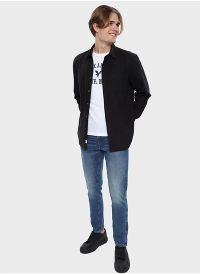 American Eagle Pocket Detail Button Down Shirt