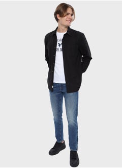 Pocket Detail Button Down Shirt