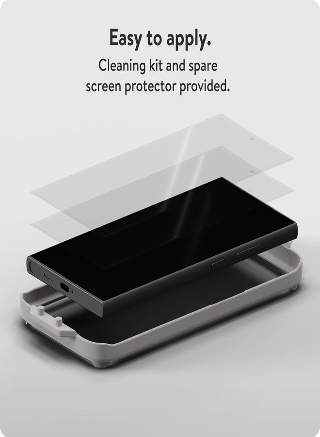 Mous - Resistant Tempered Glass Screen Protector for Samsung Galaxy S24 Ultra - 2 Pack - Image 4