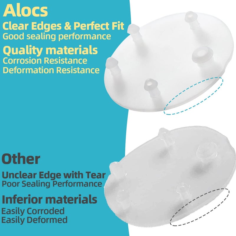 ALOCS Toilet Flapper Replacement for Vormax Toilet Tank Silicone Flapper Seal Gasket 3'' - Compatible with American Standard 7381424-100.0070A (2 Pack) - Image 3