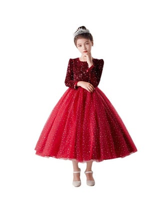 New Mid Size Children's Long Sleeved Dress