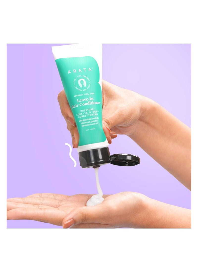 Advanced Curl Care Leave-In Conditioner (100 ML) | Moisturizes & Deep Conditions For Soft Curls | Abyssinian Seed Oil, Aloe Vera & Pelvetia Canaliculata | Repairs & Conditions