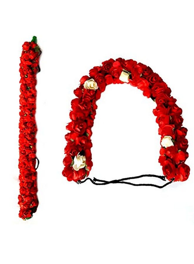 Rapidsflow ® Bun Decoration With Gajra For Hair + Hair Donut + Juda Pins For Women And Girls (RW82546) - Image 5