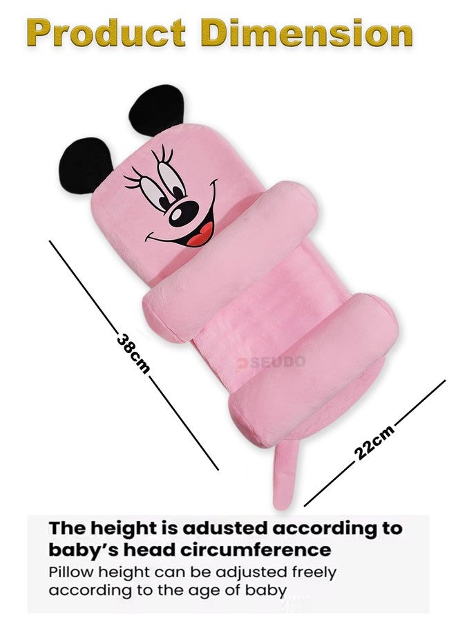 PSEUDO® Cozy Nursing Baby Arm Pillow for Cradle Gift for Novice Mothers: Head Support Pillow Anti-Spitting Breastfeeding and Bottle Feeding Nursing Arm Pillow (Pink Mini) - Image 3