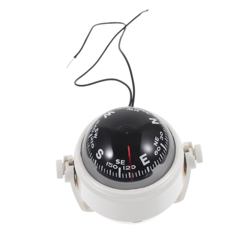 Magnetic Car Compass with Calibration for Dashboard Navigation Black - Image 2